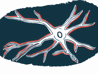 An illustration shows a neuron.