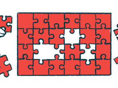 Four hands put together a puzzle in this illustration.